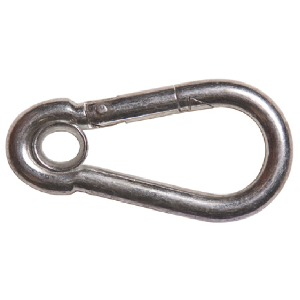SNAP HOOK WITH EYELET, ZINC PLATED