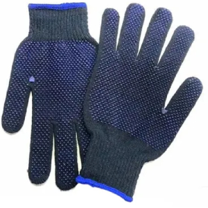 BLUE DOTTED GLOVES
